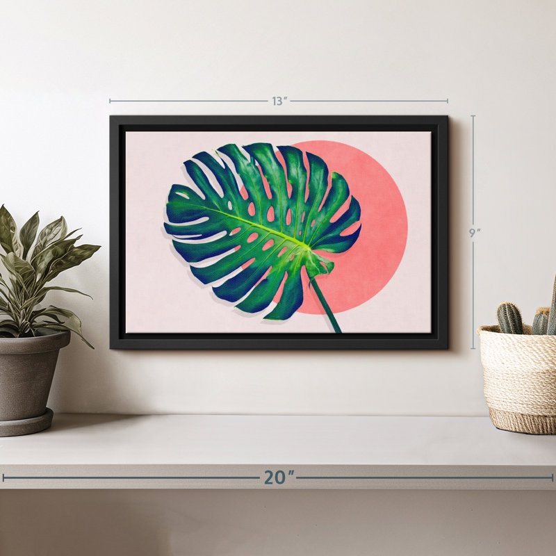 Monstera Paradise, reproduction sur toile, H 9 po x l 13 po