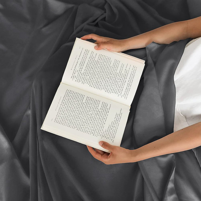 Full Size Charcoal Microfiber Deep Pocket Sheet Set