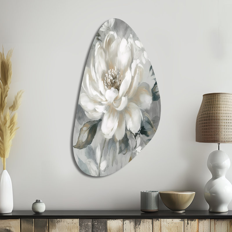 Art mural asymétrique en métal Louviere, H 39 po x l 21 po