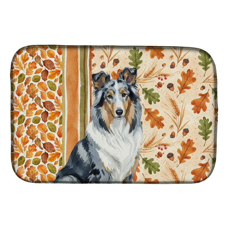 Tapis de séchage Blue Merle Collie Heirloom