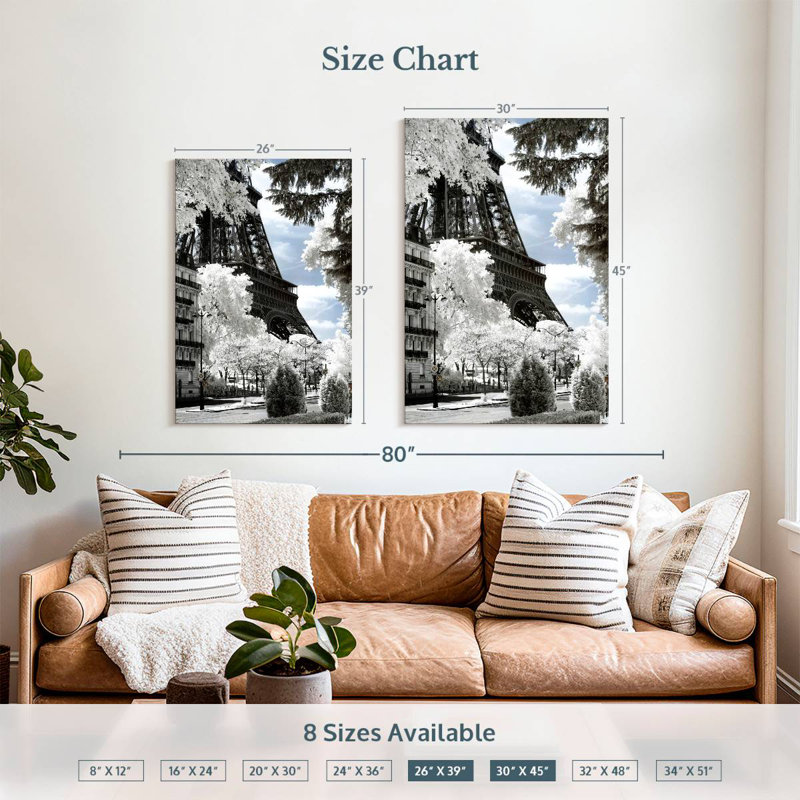 Aime Another Look - Eiffel Tower II, 39" H x 26" W