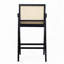 Tabouret de bar avec siège canne-740865148
