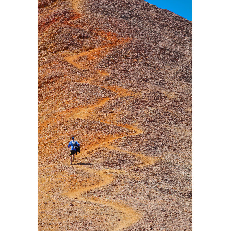 Running Man Uphill by Amygdala_Imagery, 48" H x 32" W