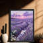 Art mural rétro noir, lavande mauve, impressions de style rétro-622431232