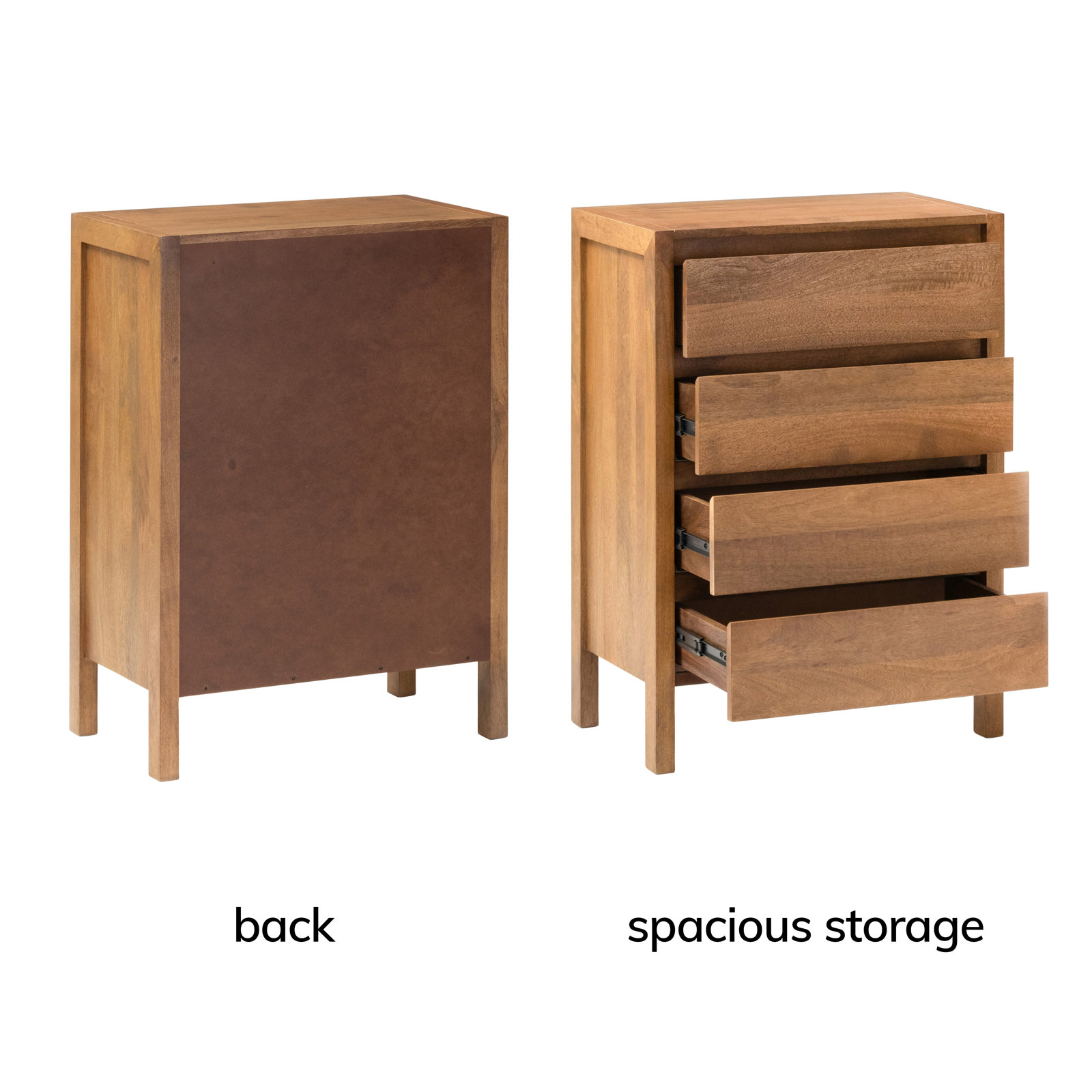 Stills Solid Wood Dresser and Chest, Mid Tone Honey