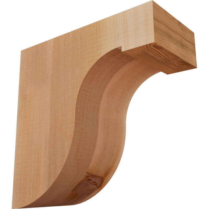 Del Monte Corbel, H 12 po x l 5,5 po x P 12 po, Lisse, Cèdre rouge