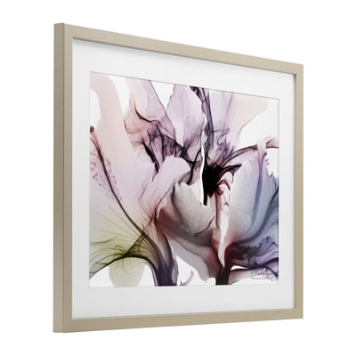 «Brilliant Song Petals Flower», reproduction encadrée sous verre, design par Albert Koetsier