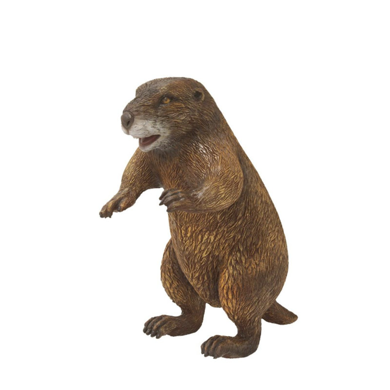 Groundhog Standing Life Size Statue