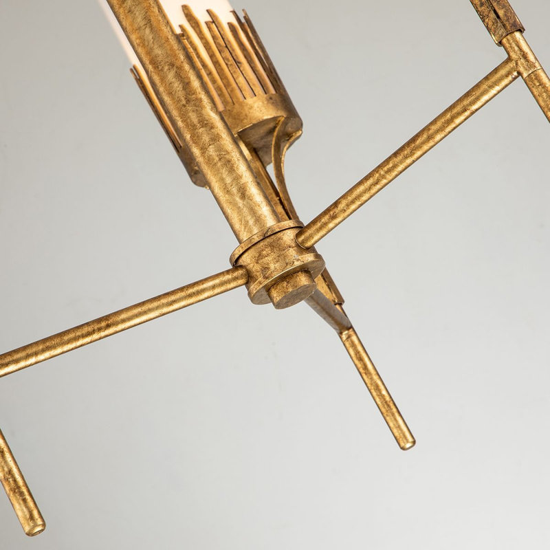 Sawgrass 3 - Light Unique Classic Chandelier, Gold Leaf