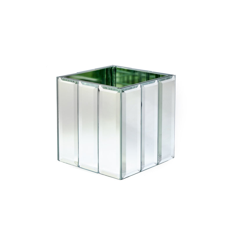 Johana Glass Table Vase, 4" H x 4" W x 4" D