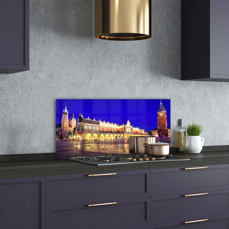 50cm W x 100cm L Glass Peel and Stick Panel