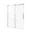 Porte de douche coulissante sans cadre Stellar Series 57 à 60 po x 76 po, chromée avec verre trempé transparent-52233383