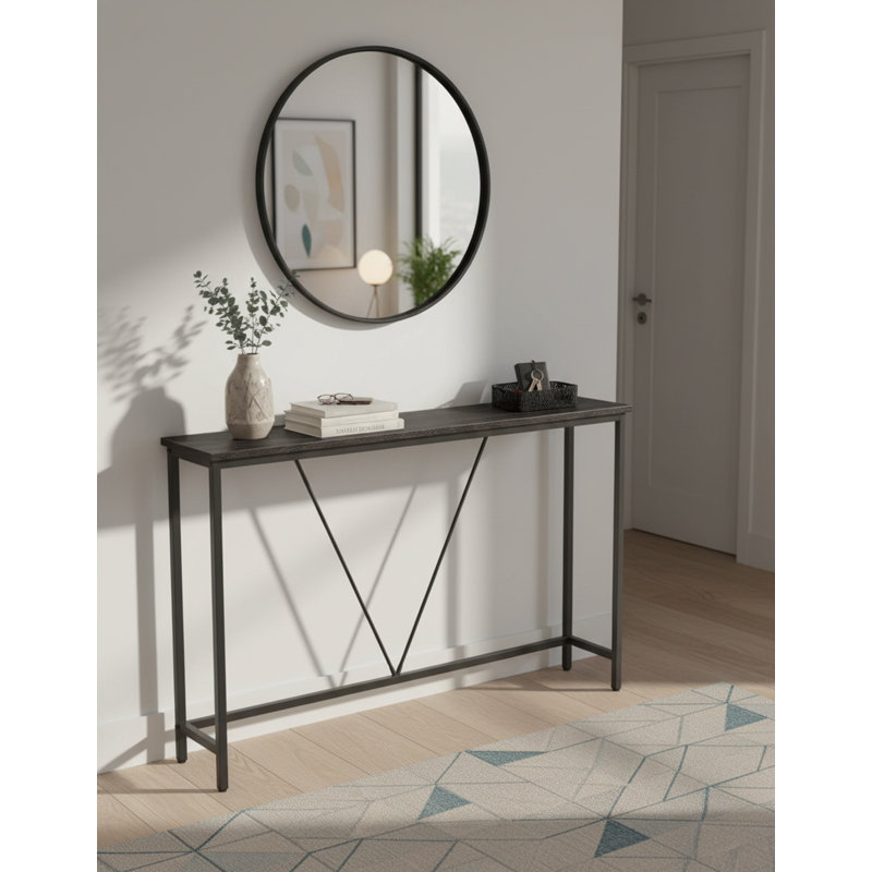 120cm Console Table, Charcoal Grey