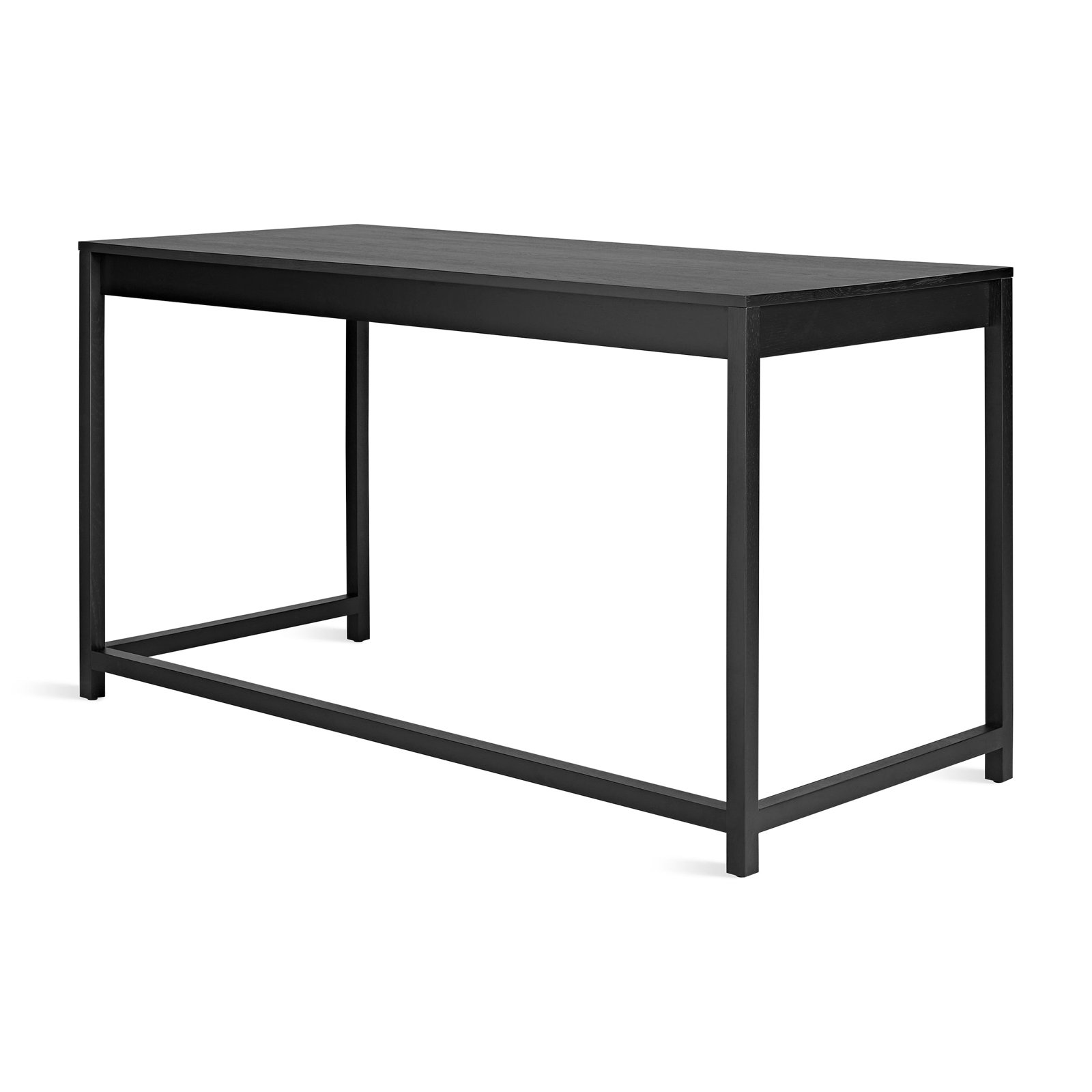 Open Plan Writing Desk, 30" H x 54" W x 25" D, Black