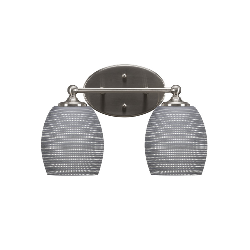 Barre d'éclairage de salle de bain Aitkens, Nickel brossé, 2