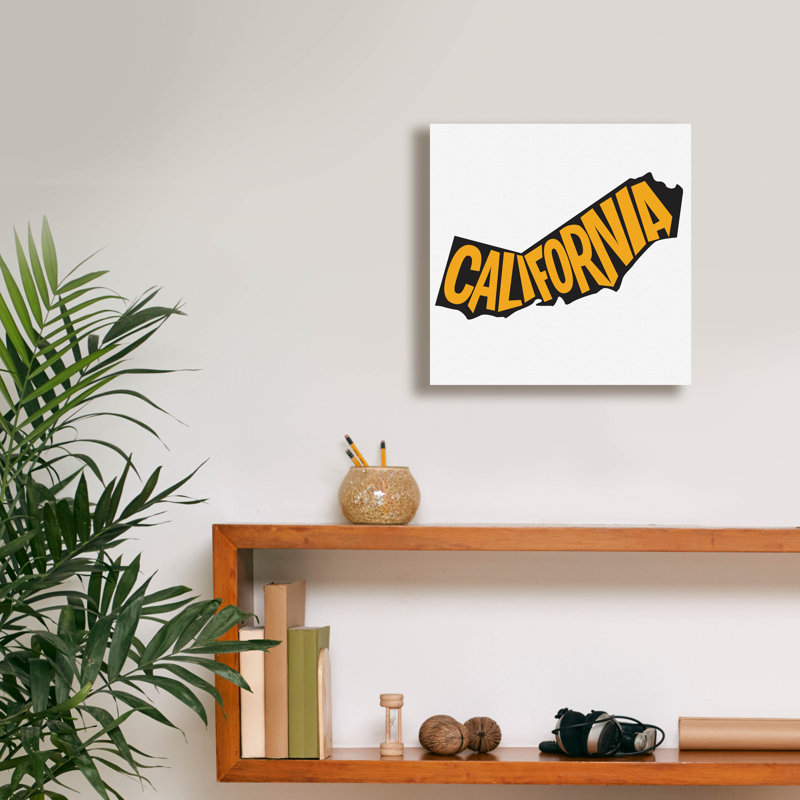 «California 2» par Art Licensing Studio, art mural sur toile, H 12 po x l 12 po x P 0,75 po
