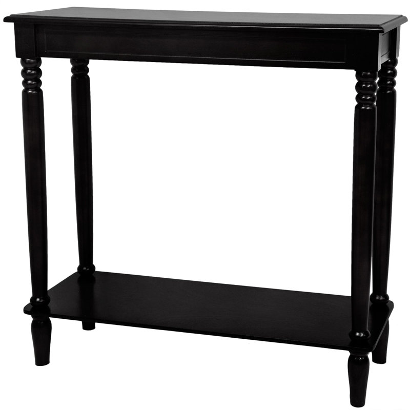 Adelphi 31.5'' Solid Wood Console Table, Black