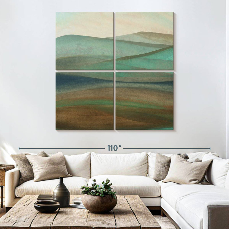 Mountainscape, 74" H x 74" W