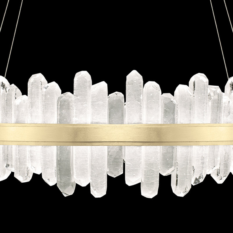Lustre rond 41 po Lior, 3000, Or