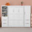 Grand lit escamotable mural avec placard-991827130