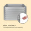 Metal Raised Flower Bed-62757993-62757994