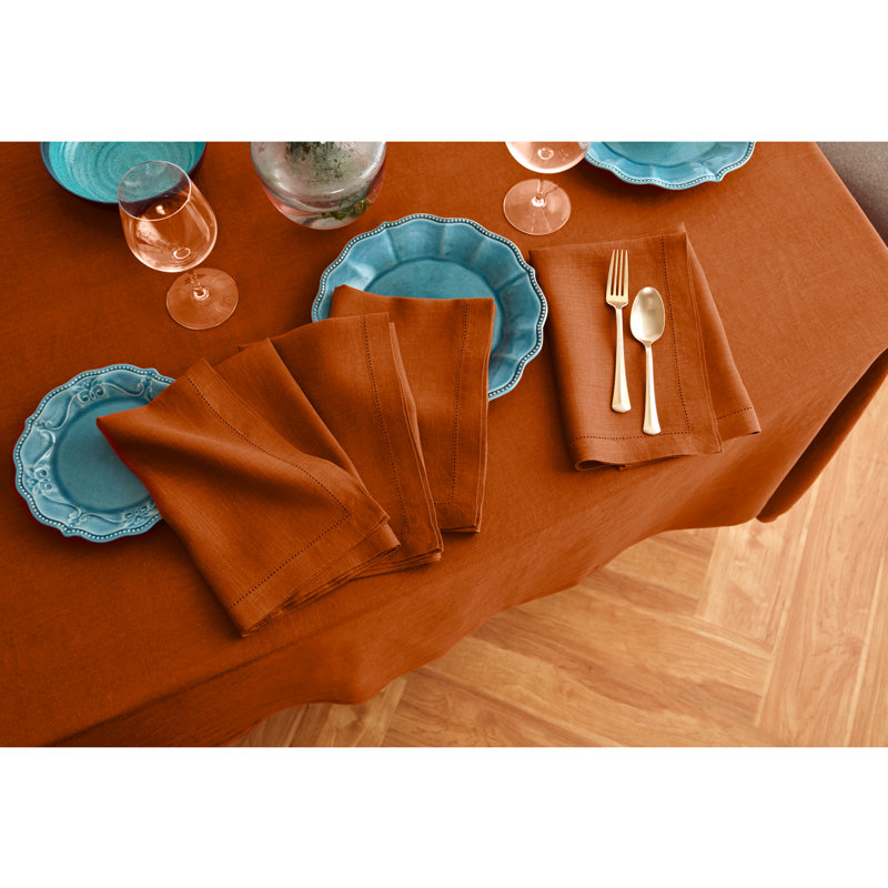 Sonoma - 100% Pure Linen Tablecloth (Prewashed), Cinnamon Stick, 144" x 70"