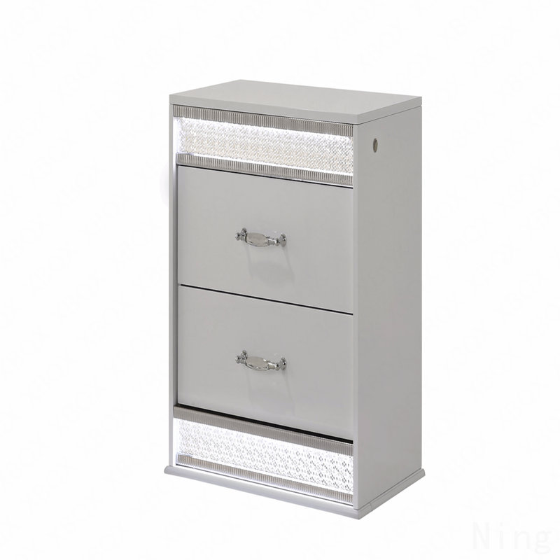 Table de chevet 2 tiroirs Glam
