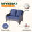 Tommy 7 - Person Patio Conversation Set with Cushions-1128806212-1128806213