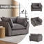 Fauteuil d'appoint rembourré de 44,49 po Heffernan-620952847