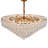 Gala 28-Light Round Crystal Chandelier - Gold