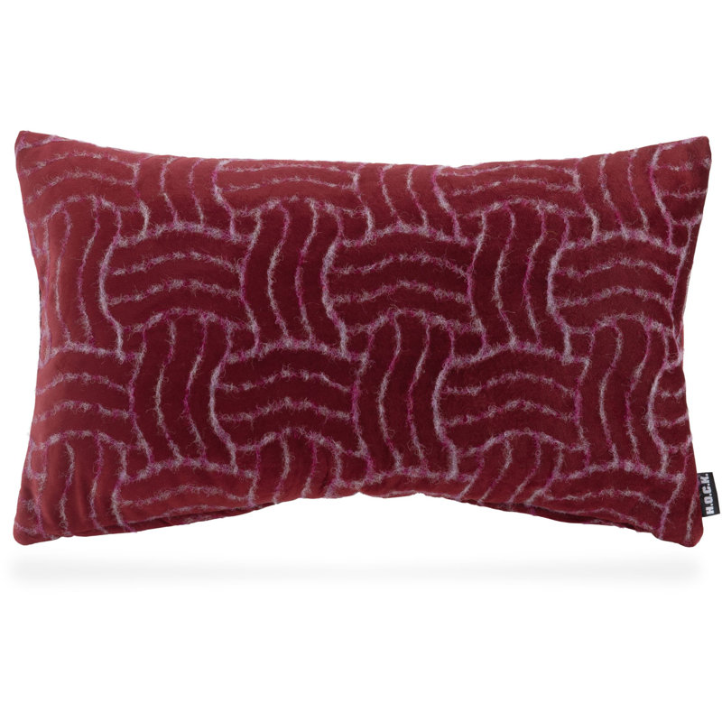 Peru Rectangular Cushion, Red/White