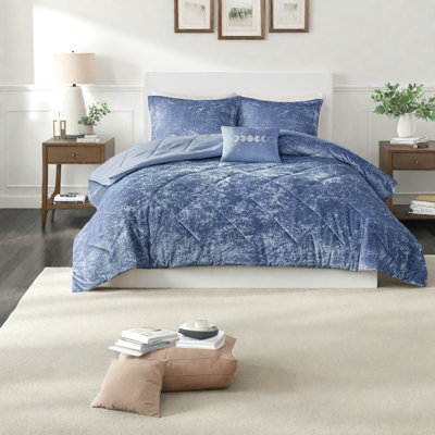Luxury Bedding Sets, Polyester Full Queen Velvet Modern Home Comfort