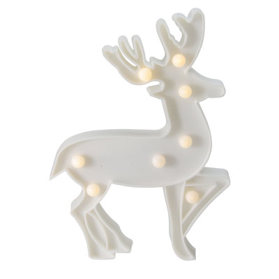 Enseigne de Noël blanche 9,75 po