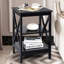 3-Tier X-Design Nightstands with Storage Shelves-213572222