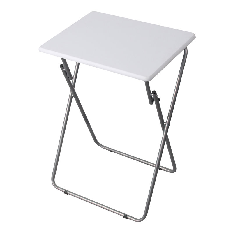 End Table, Gray, White