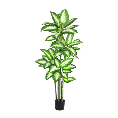 Artificial Dieffenbachia Tree in Pot