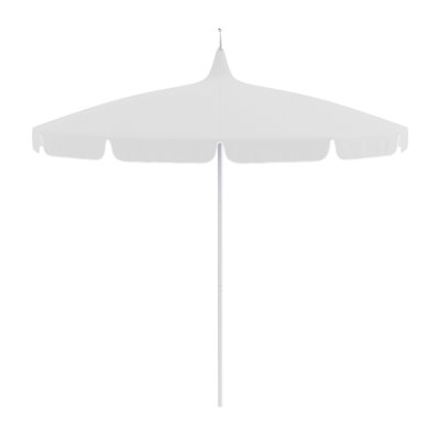 Parasol de marché en forme de pagode anodisé argent 8,5 pieds