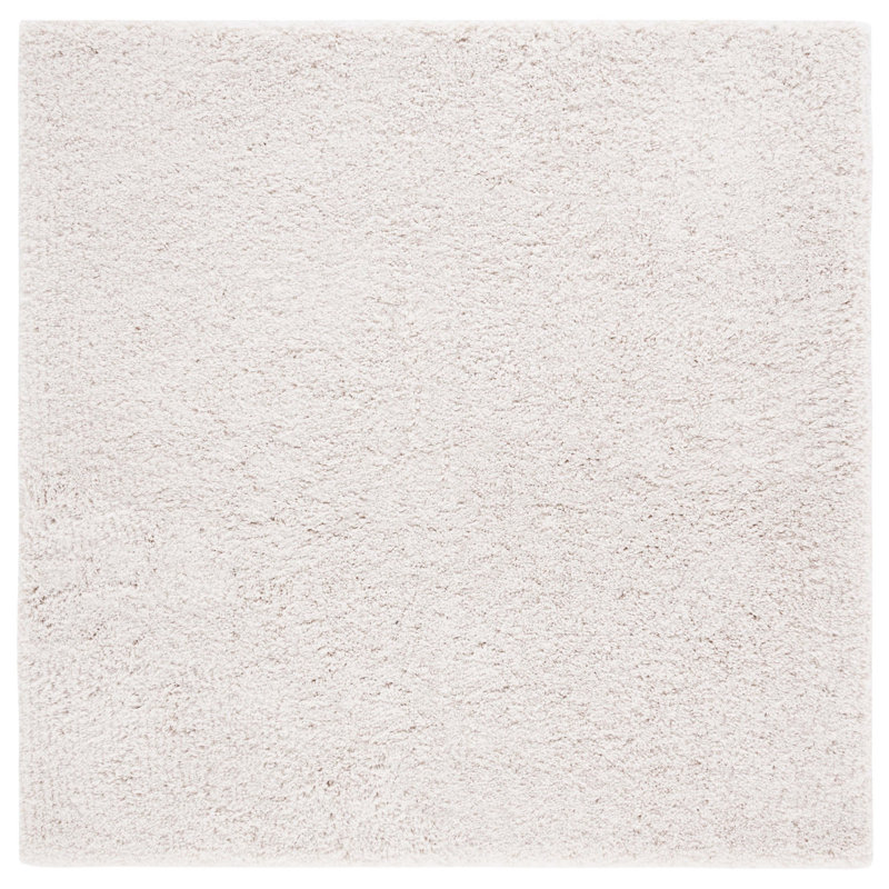 Luxe Shag Hand Tufted/ Hooked Performance Solid Color Rug, Square 6'
