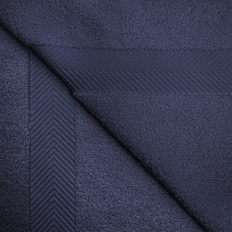 Blue Nile Mills Zero Twist 100% Cotton Ultra Soft 6-Piece Towel Set, Midnight Blue