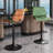 Xzayden Swivel Upholstered Adjustable Height Counter Stool,Bar Stool with Metal Frame-349276191-389181890