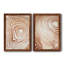 «Wood Grain Suminagashi I», ensemble de 2 impressions encadrées-697998584-697998585