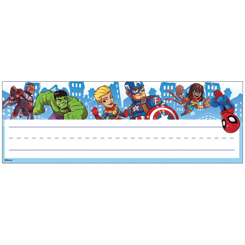 Plaques de nom Marvel Super Hero