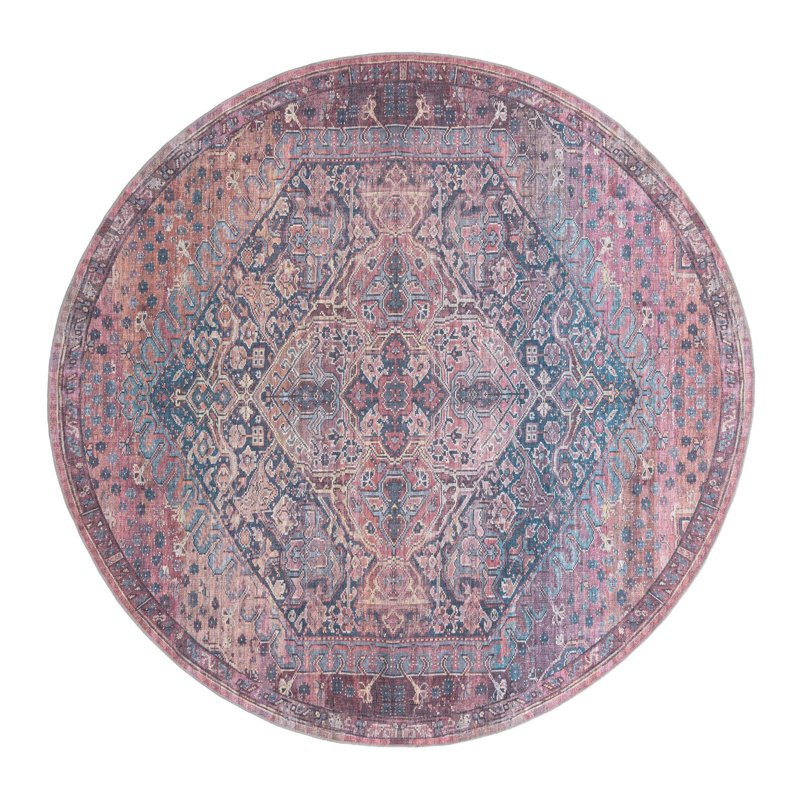 Oriental Indoor Rug, Round 10'6" x 10'6"