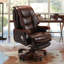 Fauteuil de direction Kinnls Jones avec ventilation par massage et chauffage, fauteuil de direction en cuir véritable de luxe-87358452