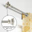 Ensemble de tringle à rideaux ajustable en argent satiné pour fenêtre et portes Deco Window de 36 po à 66 po Deco-125407327