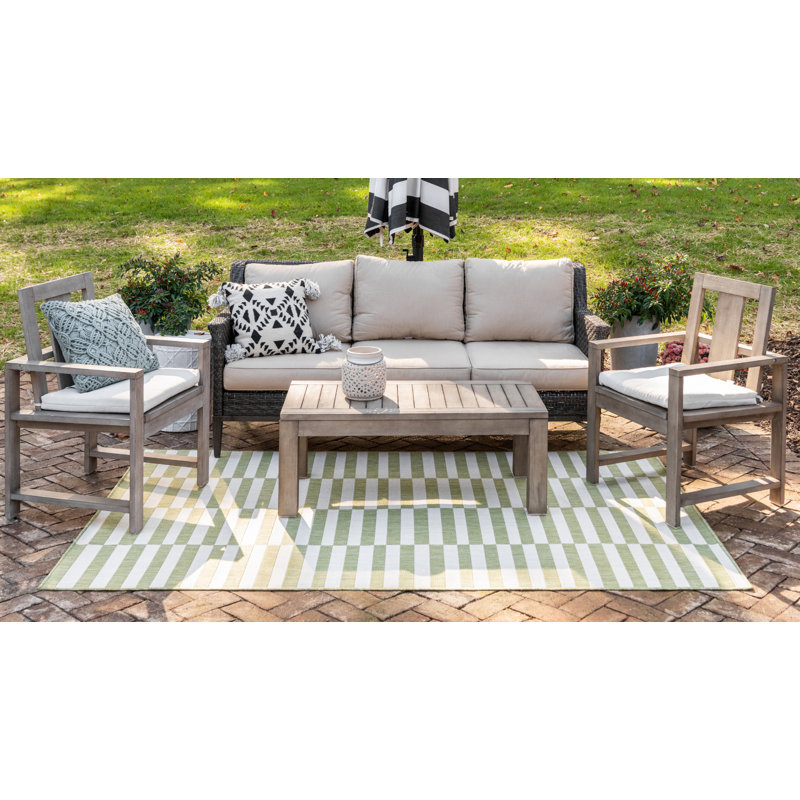 Altimari Striped Indoor Rug, Rectangle 5'1" x 8'