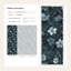 Papier peint floral éclectique amovible foncé-949466123