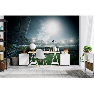 Papier peint mural Soccer Stadium Field Crowd