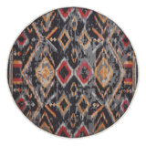 Zahara Handmade Wool Geometric and Ikat Area Rug