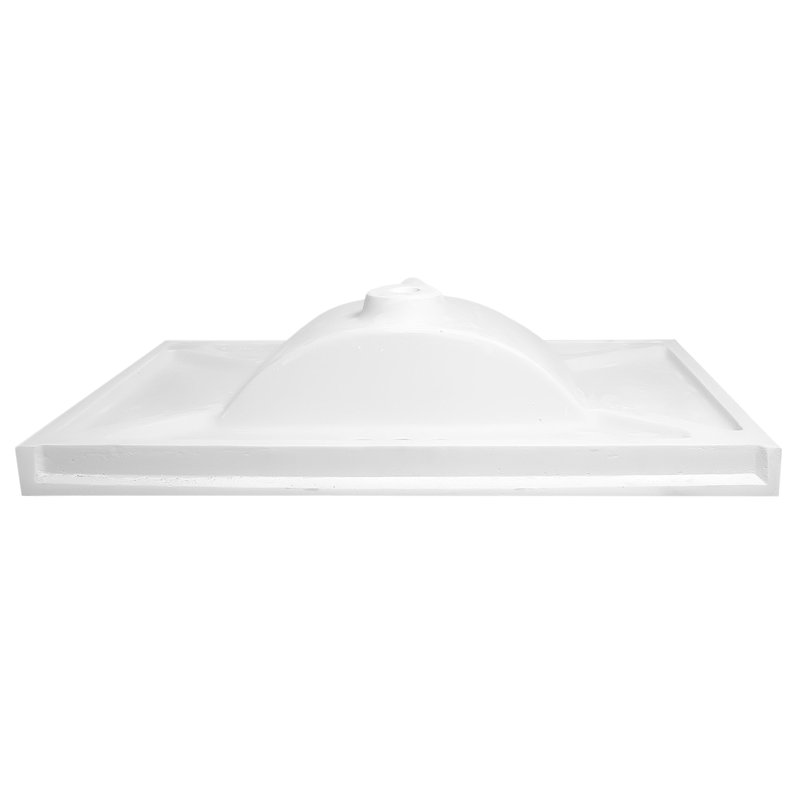 37-Inch White Cultured Marble Vanity Top with Backsplash